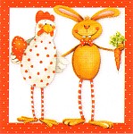 Lunchservietten Ostern, Hans+Berta