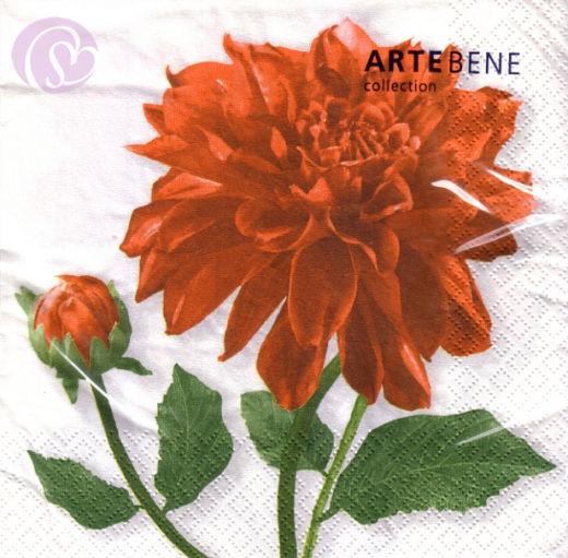 Lunchservietten Herbst-Dahlie