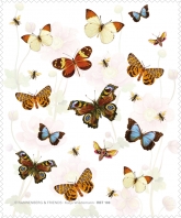 Brillenputztuch Schmetterlinge