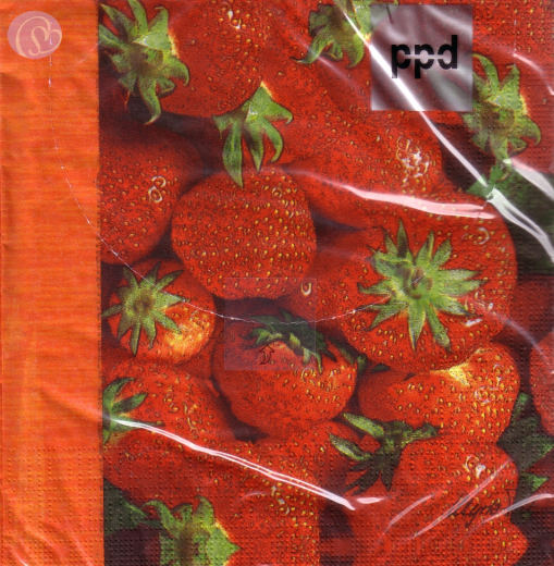 Lunchservietten Strawberries