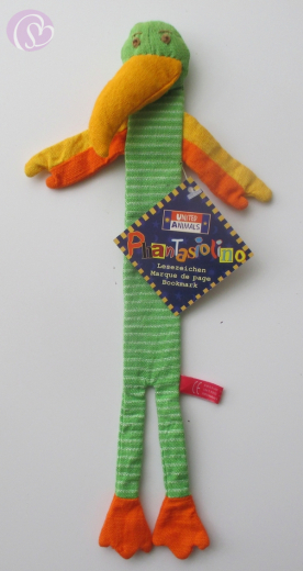 Stofftier-Lesezeichen Papagei