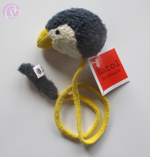 Plüschtier-Lesezeichen Pinguin