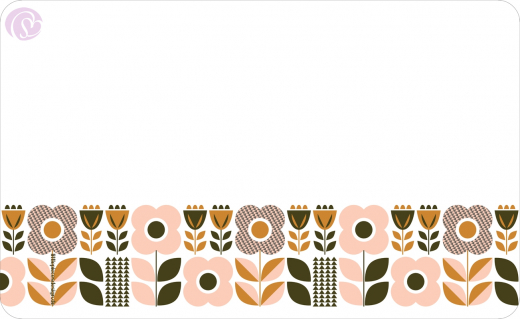 Frühstücksbrettchen Florale Elemente