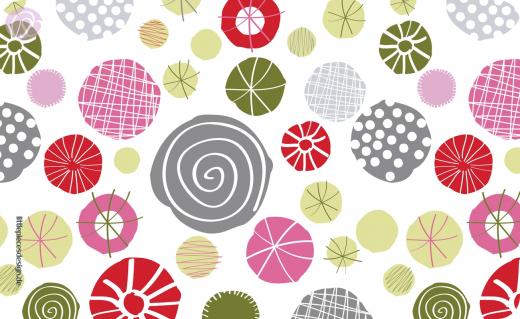 Frühstücksbrettchen Abstrakte Knöpfe