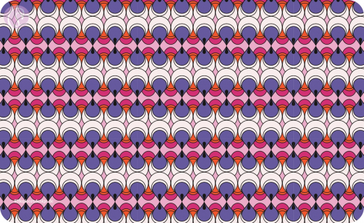 Frühstücksbrettchen Retrotropfen