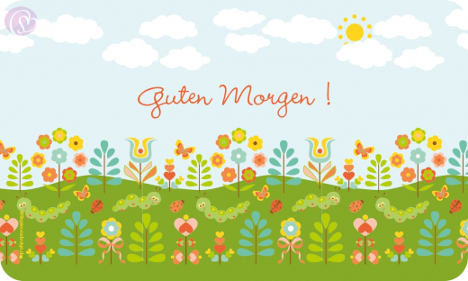 Frühstücksbrettchen Guten Morgen, Sommerwiese