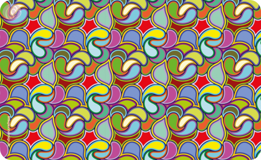 Frühstücksbrettchen 70er Tropfen