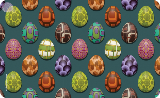 Frühstücksbrettchen Retro-Ostereier