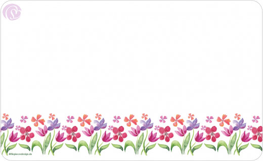 Frühstücksbrettchen Aquarell-Tulpen