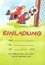 Einladung-Set Fußball