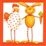 Lunchservietten Ostern, Hans+Berta