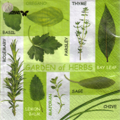 Lunchservietten Garden of Herbs
