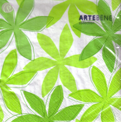 Lunchservietten Grafikblume, lime