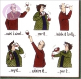 Cocktailservietten Wine Tasting
