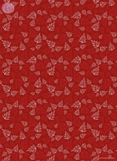 Geschenkpapier Mosaik, Weihnachtsbäume auf Rot