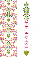 Lesezeichen Folklore, Florale Herzen