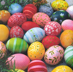 Cocktailservietten Colourful eggs