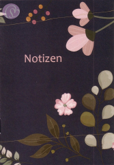 Notizheftchen Notizen, Floral