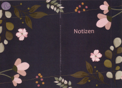 Notizheftchen Notizen, Floral