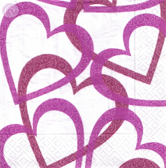 Lunchservietten Love Love Love