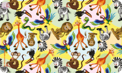 Frühstücksbrettchen Lustige Tierfiguren