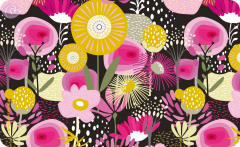 Frühstücksbrettchen Bunte Blumenmischung I