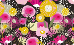 Frühstücksbrettchen Bunte Blumenmischung II