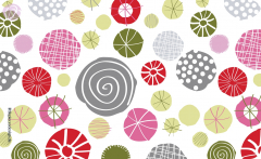 Frühstücksbrettchen Abstrakte Knöpfe