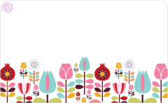 Frühstücksbrettchen Garten der Siebziger