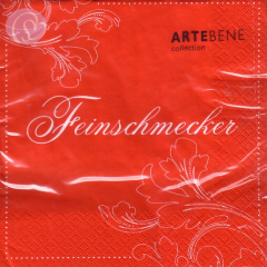 Lunchservietten Feinschmecker, rot