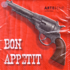 Lunchservietten Bon Appetit, lrot