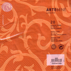 Lunchservietten Ornament, koralle/lachs